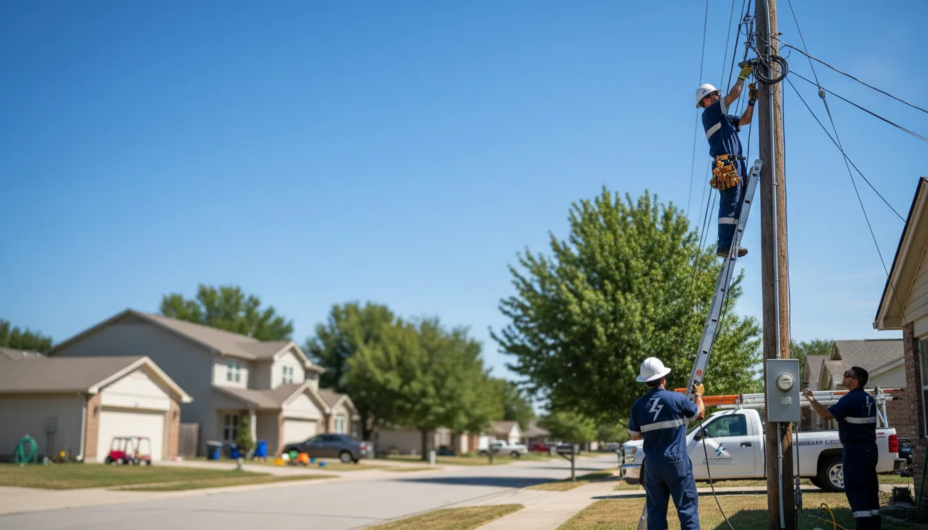 Residential electrician providing installation services in Pitkin, LA